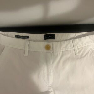 Talbots white Relaxed Chino ankle pants 2p